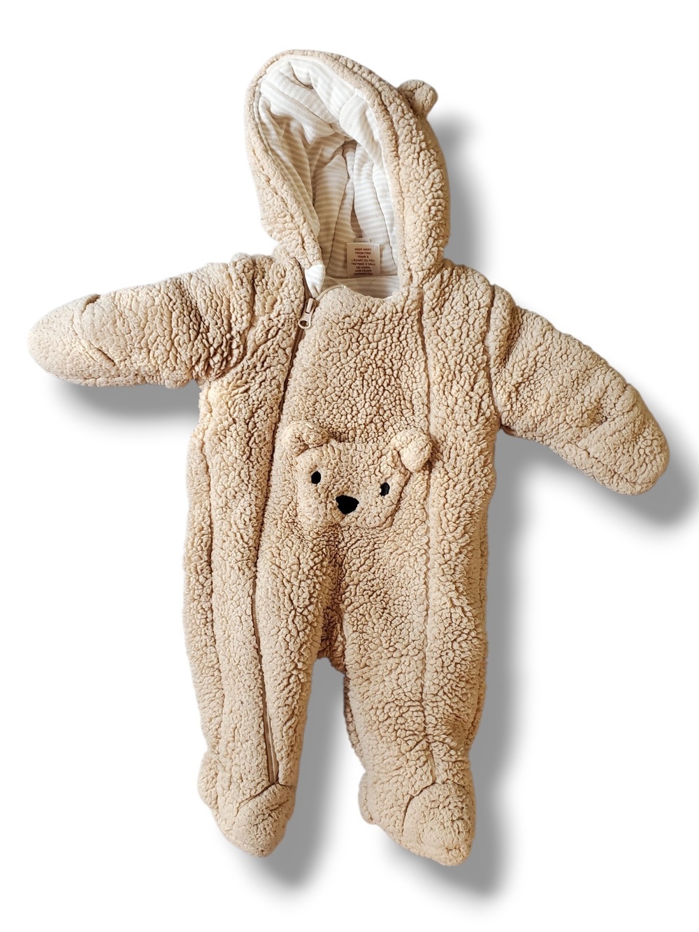 First WISH Teddy Sherpa Baby One-Piece SNOWSUIT